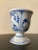 Early 20th Century Antique German Blue and White Porcelain Egg Holder Cup For Sale - Image 9 of 12