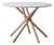 Hector Dining Table 105 with Concrete Top and Light Oak Legs by Eberhart Furniture For Sale