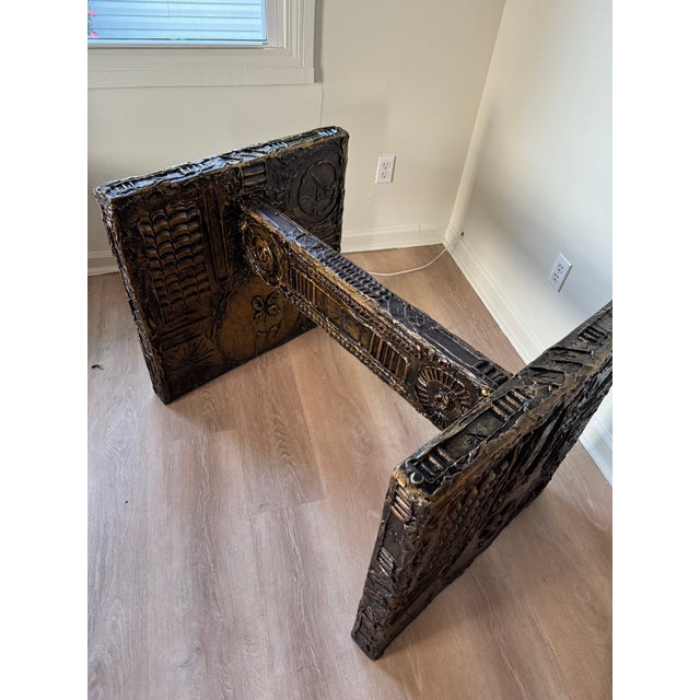 1960s 1960s Brutalist Dining Table Base - Manner of Adrian Pearsall / Paul Evans For Sale - Image 5 of 12