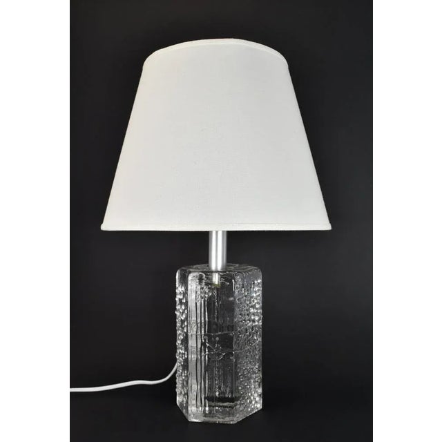 Silver Crystal Structure Table Lamp by Willem Heesen for Royal Leerdam, 1967 For Sale - Image 8 of 12