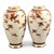 A well-balanced pair of Kyoto Satsuma vases from the late Meiji period, painted with serene river landscapes. Maple...