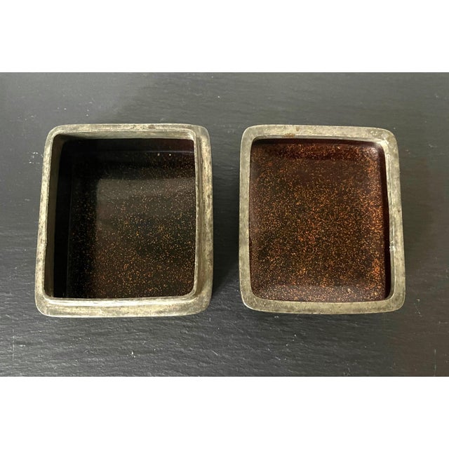 Antique Japanese Lacquered Incense Box Kobako Ex-Christie's For Sale - Image 9 of 13