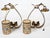 1950s Spanish Gilt Wrought Iron Lantern Pendants – Neoclassical Mid-Century Modern Ceiling Lights, Pair For Sale - Image 10 of 15