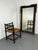 Boho Chic Antique Bobbin Oak and Rush Side Chair, 1900s For Sale - Image 3 of 10