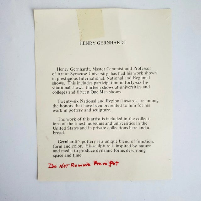 Box - 1983 Brutalist Art Studio Pottery by Henry Kendall Gernhardt For Sale - Image 12 of 12