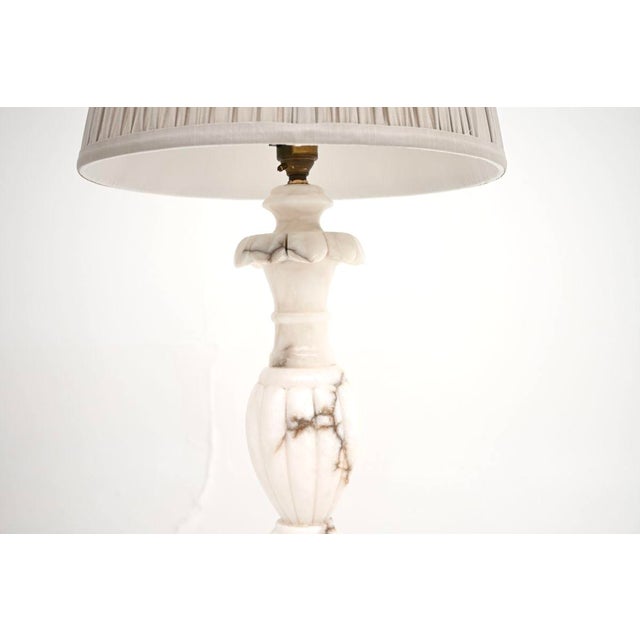 Antique Italian Marble Table Lamps, 1930, Set of 2 For Sale - Image 6 of 9