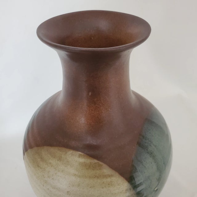 1950s Studio Pottery Mid-Century Modern Large Vase For Sale In Baltimore - Image 6 of 8