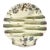 1890s English Majolica Shell Shape Asparagus Plate For Sale