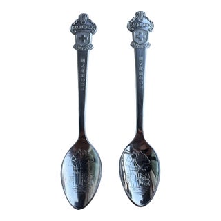 Vintage Rolex Watch Bucherer of Switzerland Inch Souvenir Spoons For Sale