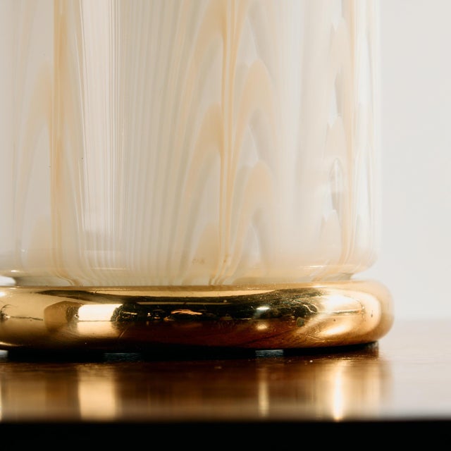 Beige Table Lamp by F. Fabbian for Mazzega, 1970s, Set of 2 For Sale - Image 8 of 16