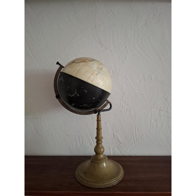 Extremely rare Viennese school globe by Joh. Georg Rotaug in the spherical dome design. Scale 1:60 million, Austrian,...