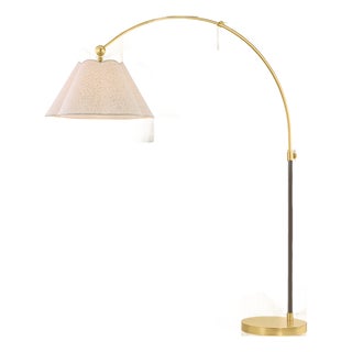 Mitzi Janie 22 in. 1 Light Floor Lamp in Aged Brass and True Bronze Finish For Sale