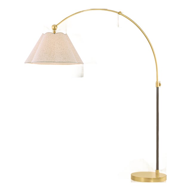 Mitzi Janie 22 in. 1 Light Floor Lamp in Aged Brass and True Bronze Finish For Sale