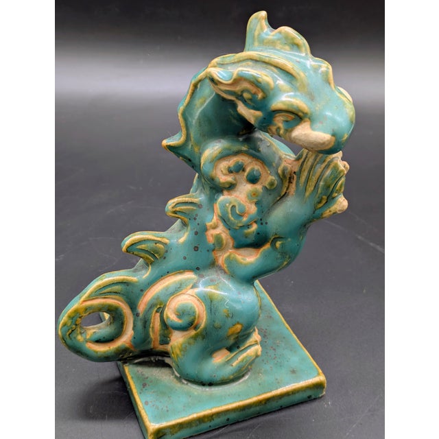 Blue Extremely Rare Antique Chinese Ru Kiln Dragon: Song Dynasty For Sale - Image 8 of 10