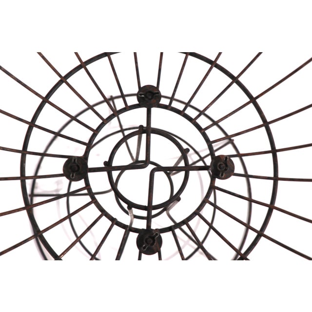 Wire Work Basket Stand After Weinberg, Risley For Sale In New York - Image 6 of 8