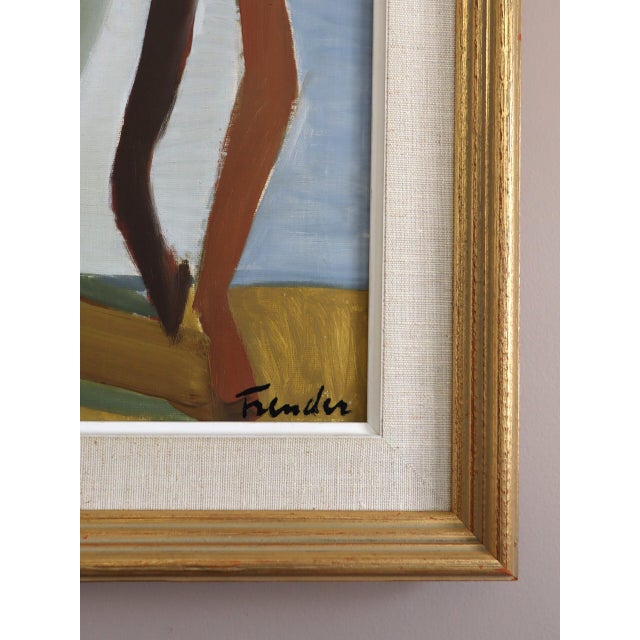 Mid-Century Modern 'The Blue Teapot' Swedish Original Still Life Oil Painting, Framed For Sale - Image 9 of 12