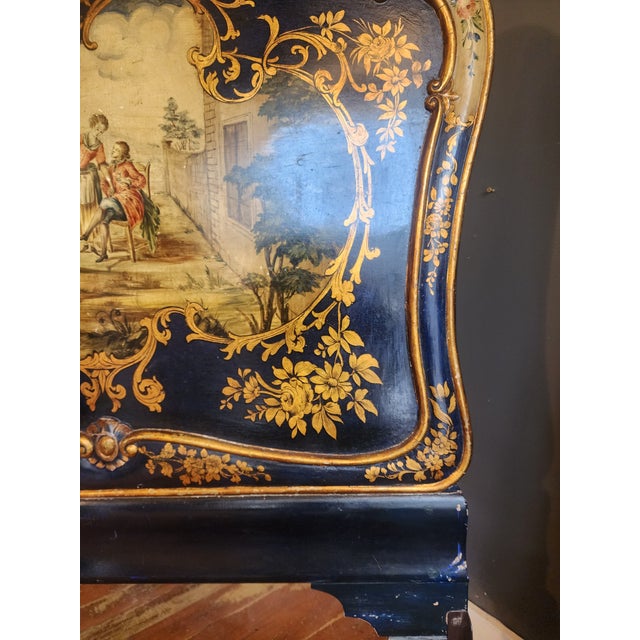 Incredible Pair of 19th Century Hand Painted Twin Beds. For Sale - Image 10 of 15