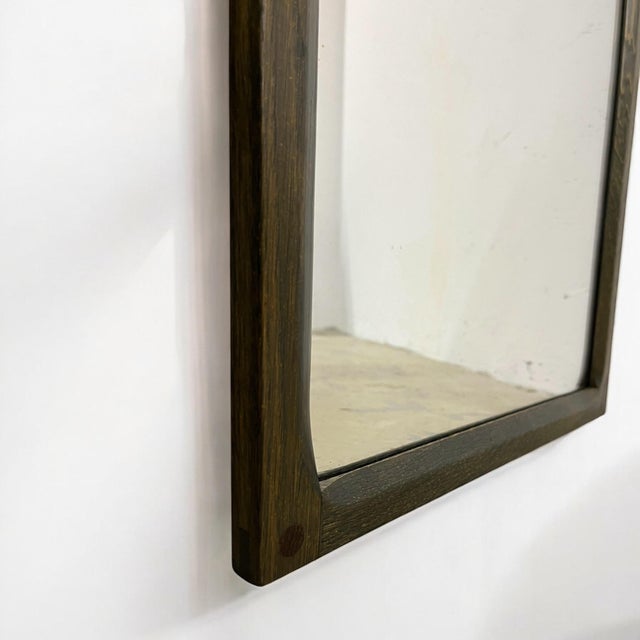 Oak Chest of Drawers with Wall Mirror by Aksel Kjersgaard for Odder Møbelfabrik, Denmark, 1960s, Set of 2 For Sale - Image 9 of 12