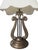 1970s Vintage Chelsea House Neoclassical Lyre Table Lamp With Lamp Shade For Sale - Image 5 of 18