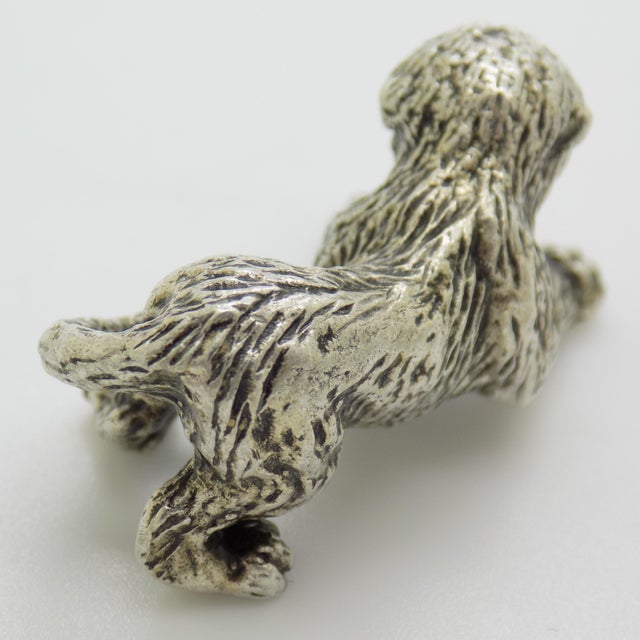 Silver Vintage Italian Handmade Genuine Silver Lion Cub Figurine, 1970s For Sale - Image 8 of 14