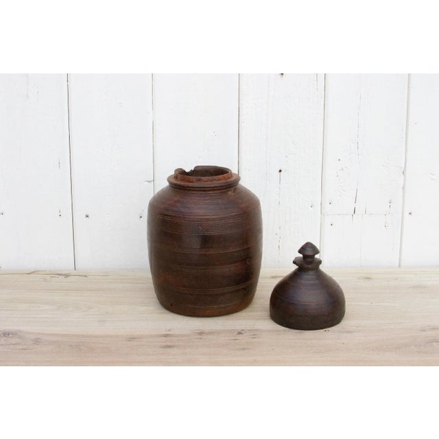 19th Century Tall Nepalese Antique Container For Sale - Image 9 of 11