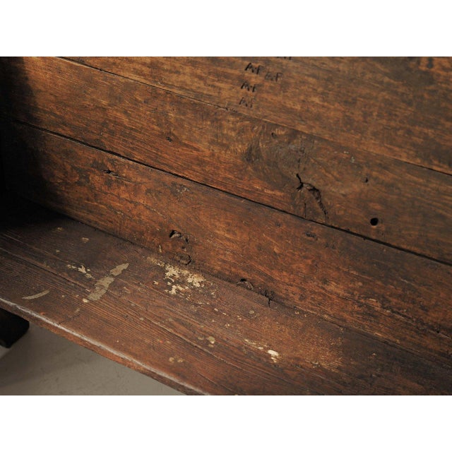 Wood Farm Bench, Ardèche, France, 19th Century For Sale - Image 13 of 17