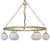 Mid-Century Modern NOIR Modena Chandelier, Small, Metal with Brass Finish For Sale - Image 3 of 4