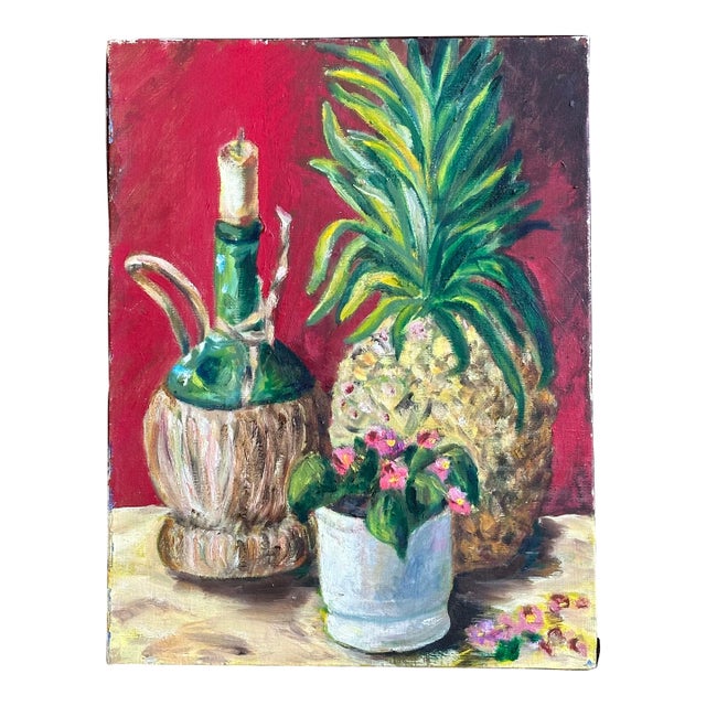 Vintage Still Life Oil Painting For Sale