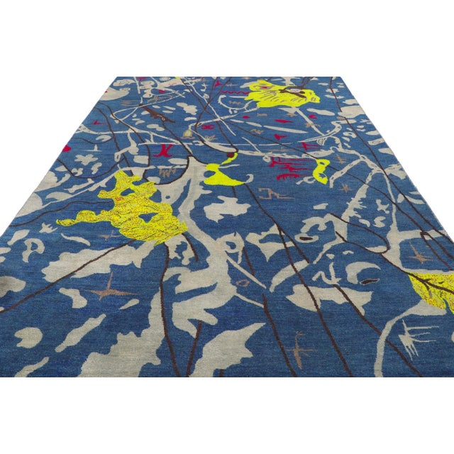 Joan Miró Joan Miro Inspired Vintage Style Rug, 06'00 X 09'09 For Sale - Image 4 of 9