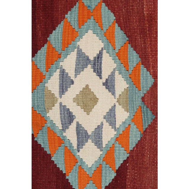 Art Deco Vintage Turkish Kilim Rug-5′6″ × 7′10″ For Sale - Image 3 of 13