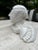 White Modern Pop Art MCM Plaster Bust of Man For Sale - Image 8 of 9