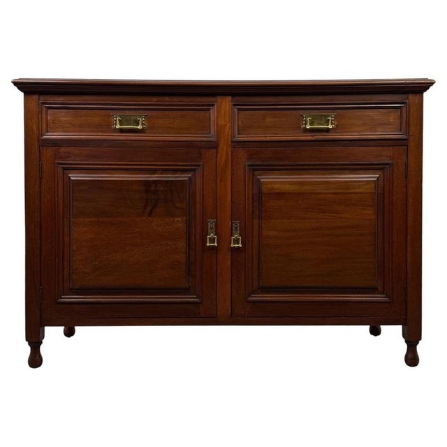 Antique Early 20th Century English Edwardian Mahogany Sideboard For Sale - Image 13 of 13