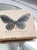 Hollywood Regency Vintage Late 20th Century Italian Marble Coasters With Butterfly and Botanical Illustrations - Set of 5 For Sale - Image 3 of 9