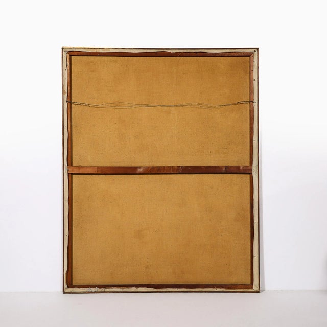 Modernist Untitled Color Field Oil Painting in Earth Tones by Herbert MacDonald For Sale - Image 12 of 12