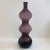 Vintage Italian 1960s Amethyst Ribbed Triple Gurgle Bottle For Sale - Image 4 of 5
