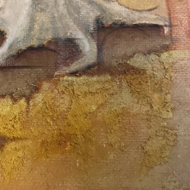 1950s 1950’s Original Abstract Cubist Still Life/Cityscape Painting Signed For Sale - Image 5 of 6