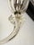 Large Murano Glass and Bronzed Brass Flower Sconces from Barovier, Italy, 1940s, Set of 2 For Sale - Image 6 of 13
