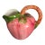 Late 20th Century Italian Di Bassano Hand Painted Ceramic Berry Shaped Small Pitcher For Sale