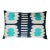 Contemporary Turquoise Navy Blue Velvet Throw Pillow & Down Insert For Sale
