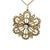 A charming Victorian-era convertible brooch and pendant crafted in 14K yellow gold, featuring an elegant openwork floral...