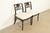 A gorgeous pair of Regency style side chairs or dining chairs By Baker Furniture, "Historic Charleston" Collection. USA,...