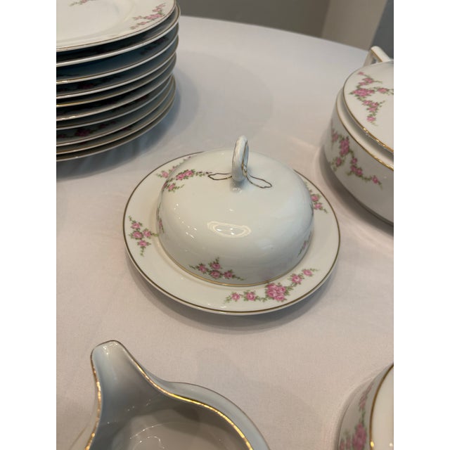 1930s Antique Heinrich & Co. Porcelain Imperial China Dinnerware Set For Sale - Image 5 of 10