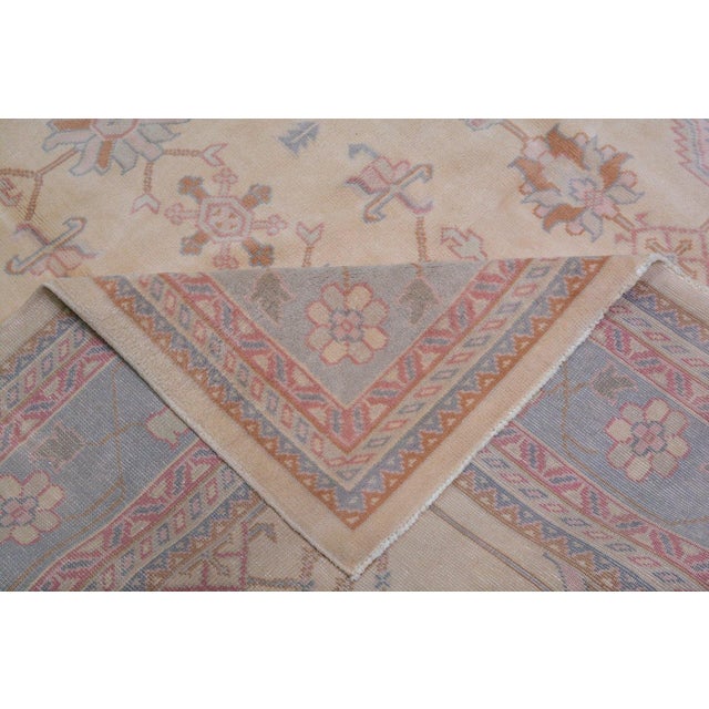Vintage Turkish Oushak Hand Knotted Wool Rug, 8'10x12 For Sale - Image 4 of 6
