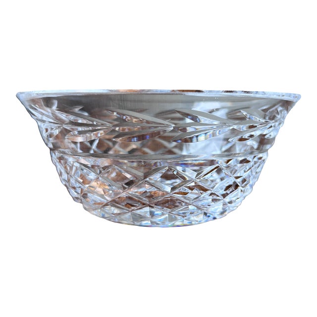 Late 20th Century Waterford Crystal Glandore Pattern Bowl 5" For Sale