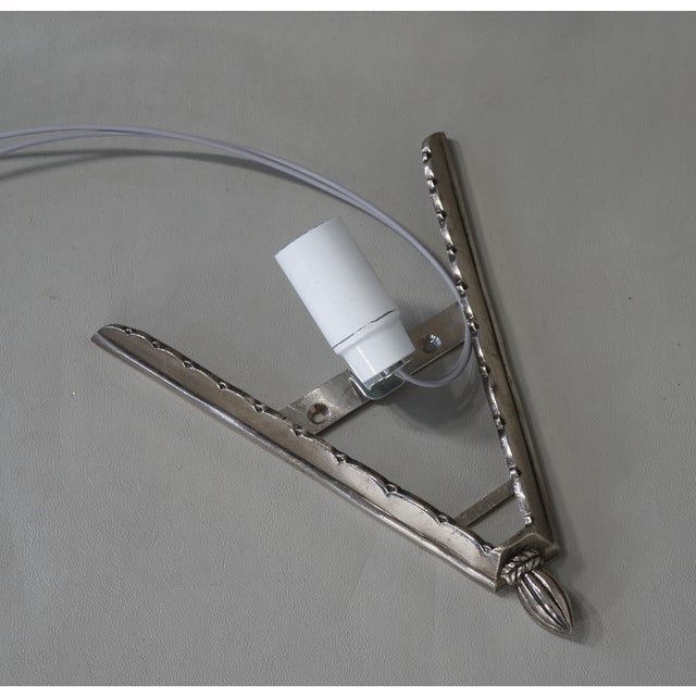 French Art Deco Wall Sconces by Francis Hubens & Degue 1920s France - A Pair For Sale - Image 11 of 13