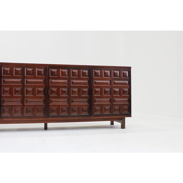 Vintage Spanish Brutalist Sideboard, 1970s For Sale - Image 6 of 9