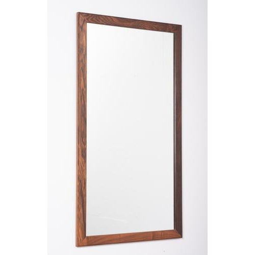 Model 366 Rosewood Wall Mirror by Aksel Kjersgaard for Odder, Denmark, 1960s For Sale - Image 3 of 8