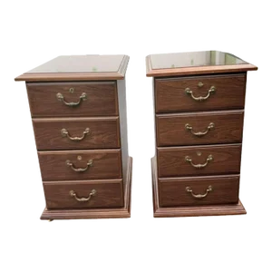 Executive Chippendale Locking Filing Cabinet