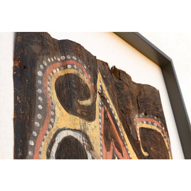 Tribal Mid Century Papua New Guinea Bark Painting For Sale - Image 3 of 11