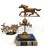 Stunning horse weathervane with brass base. Great for an equestrian lover or for rustic décor. Has lovely patina from age....